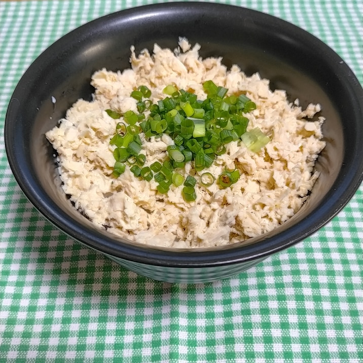 冷凍豆腐の丼